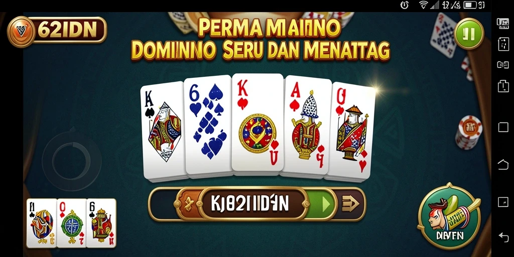 Tampilan gameplay yang menarik dari 62IDN dalam permainan Domino.