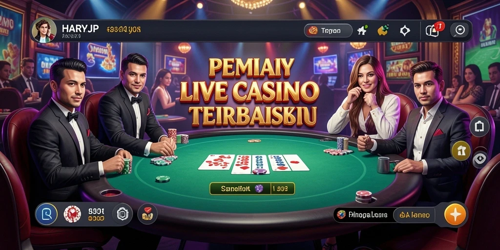 Tampilan gameplay memukau di aplikasi Live Casino HARAPJP.
