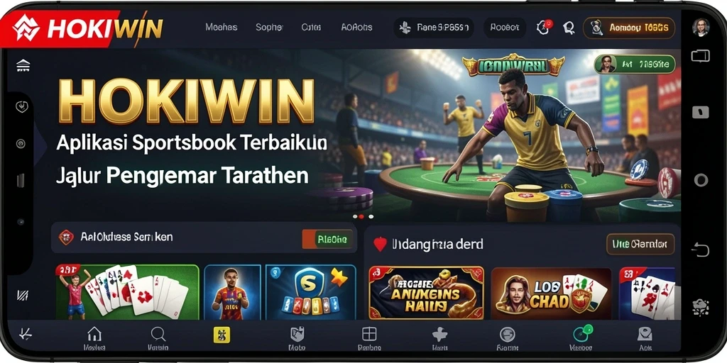 Tampilan antarmuka HOKIWIN yang menarik untuk taruhan olahraga.