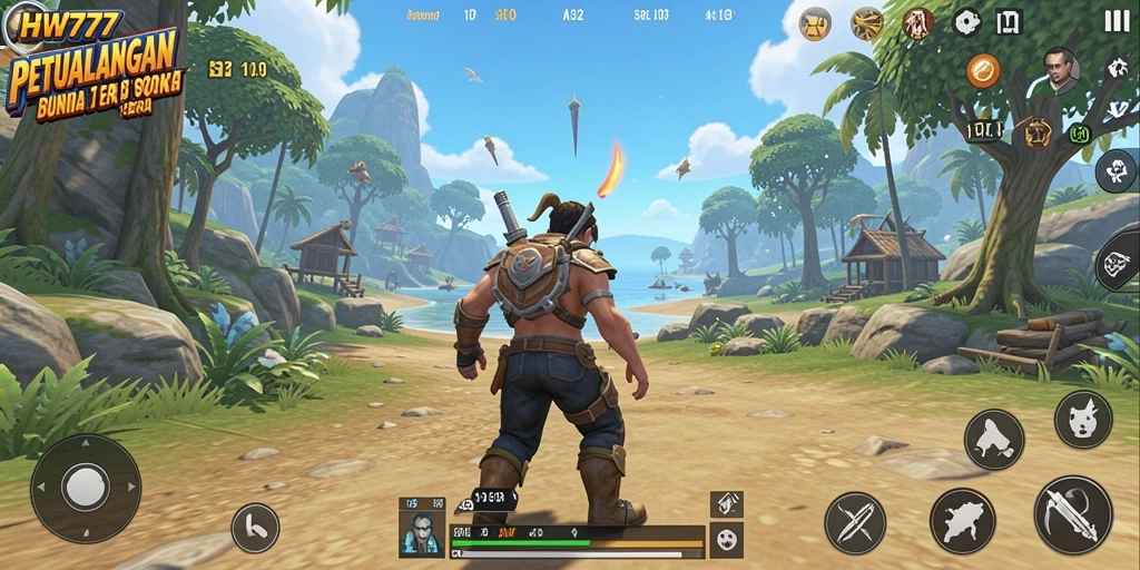 Screenshot HW777: Menjelajahi dunia terbuka yang menakjubkan.