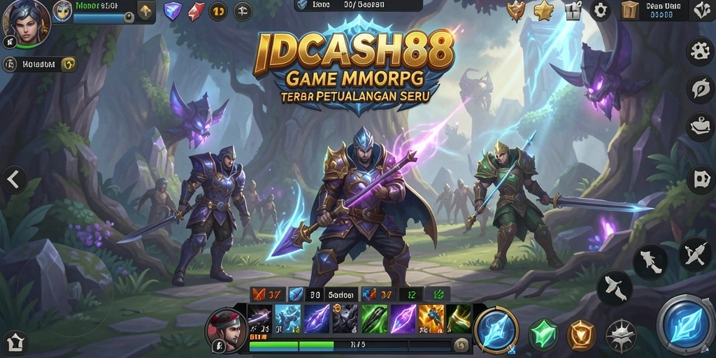 Screenshot menampilkan gameplay menarik dari IDCASH88 dengan karakter beraksi.