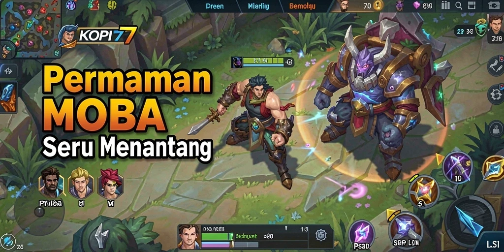Tampilan gameplay menarik dari KOPI77 dengan aksi seru dan karakter unik.