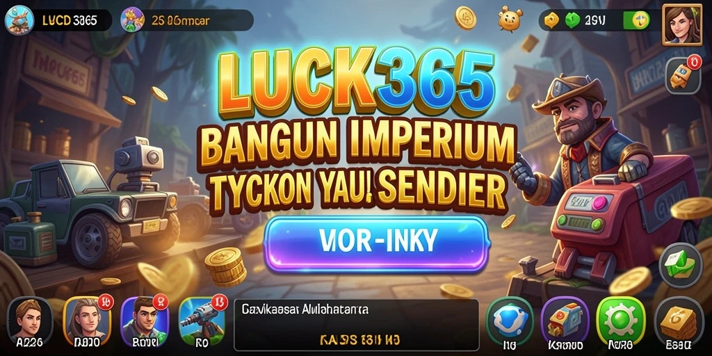 Tampilan gameplay LUCK365 yang menarik dengan berbagai pilihan bisnis.
