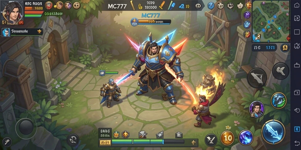 Tampilan gameplay seru dan strategi mendalam di MC777.
