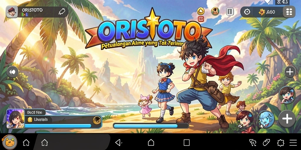 Gameplay seru ORISTOTO dengan karakter anime yang menawan.
