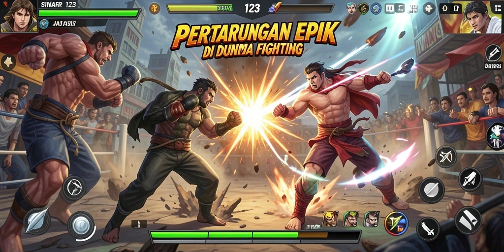 Tampilan dinamis dari pertarungan heroik di SINAR123.