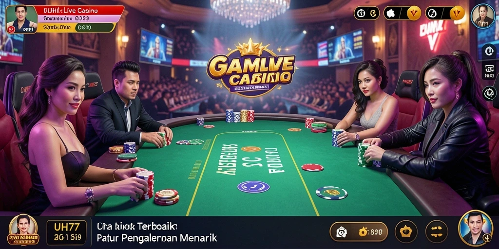 Screenshot gameplay UH77 yang menarik di Live Casino.